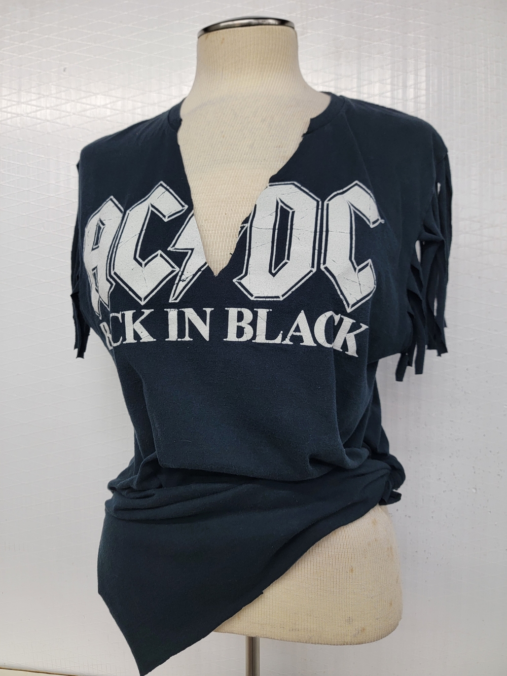 AC/DC Band Tee Upcycled